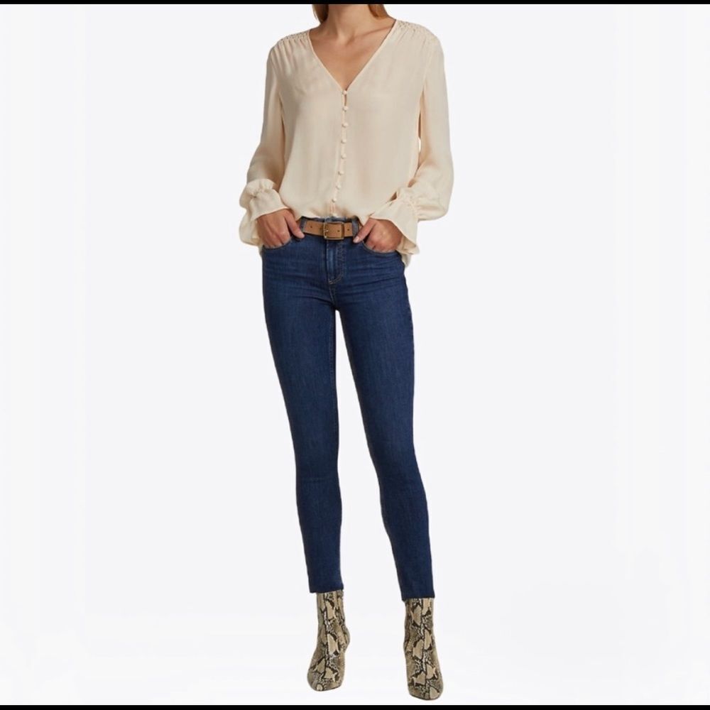 PAIGE jeans denim dark wash Verdugo Crop skinny jean size 27